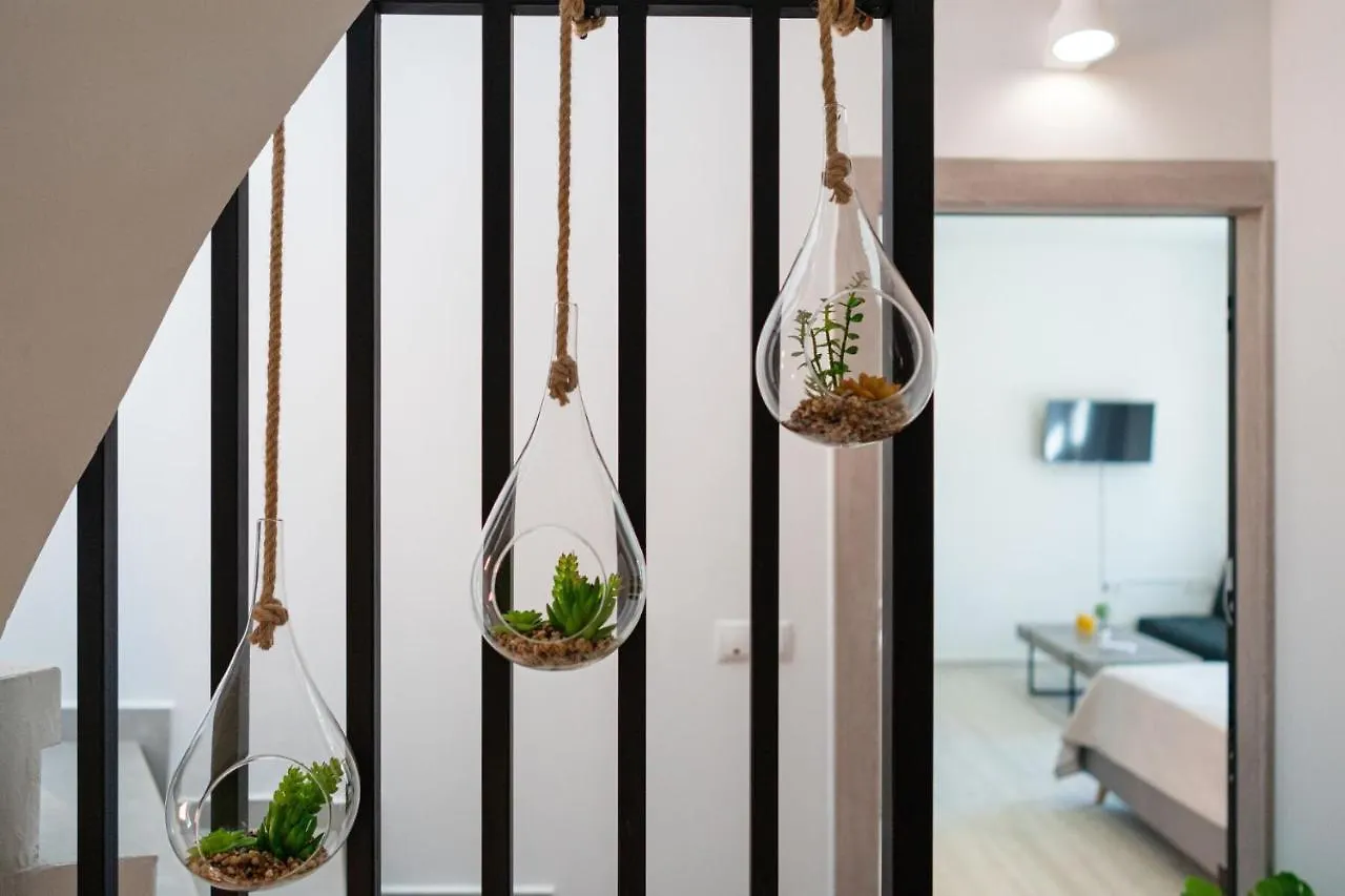 White & Gray Apartment Rethymno