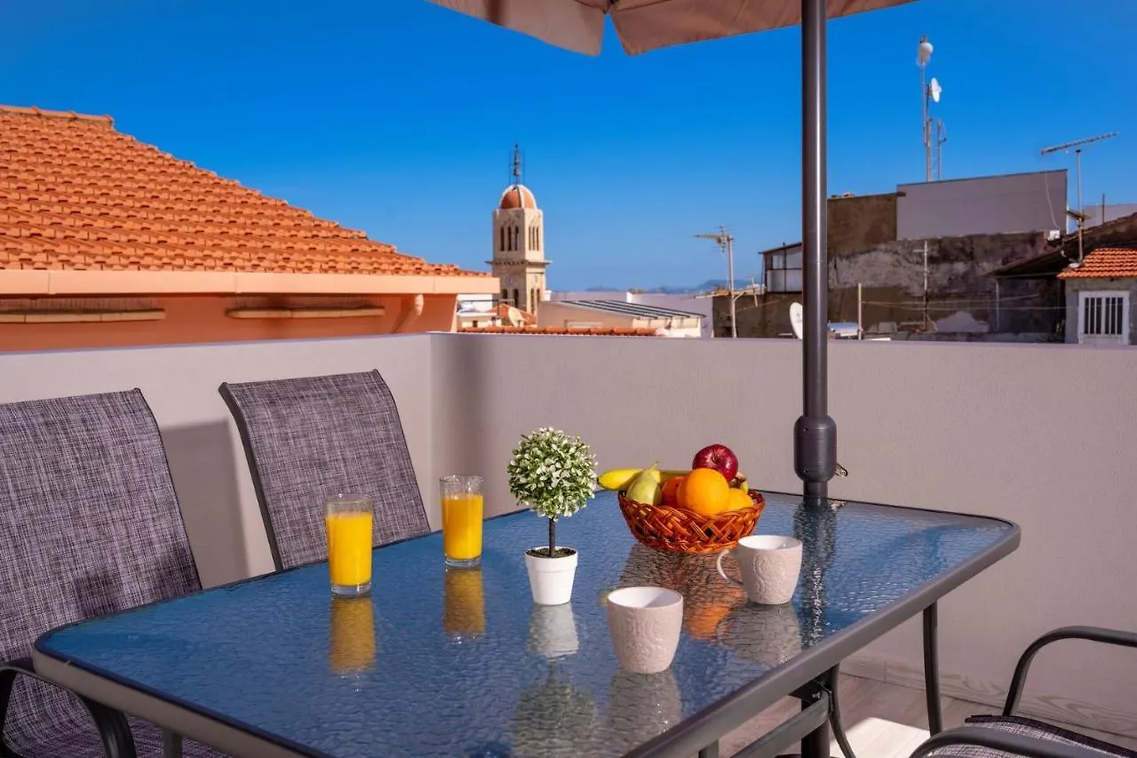White & Gray Apartment Rethymno
