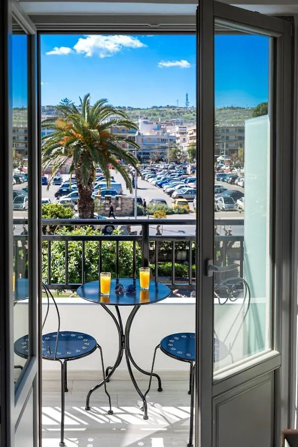 White & Gray Apartment Rethymno