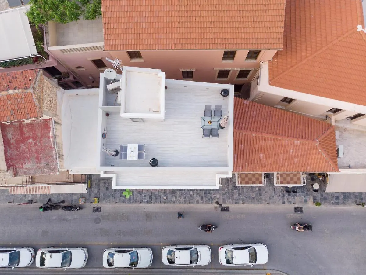 White & Gray Apartment Rethymno